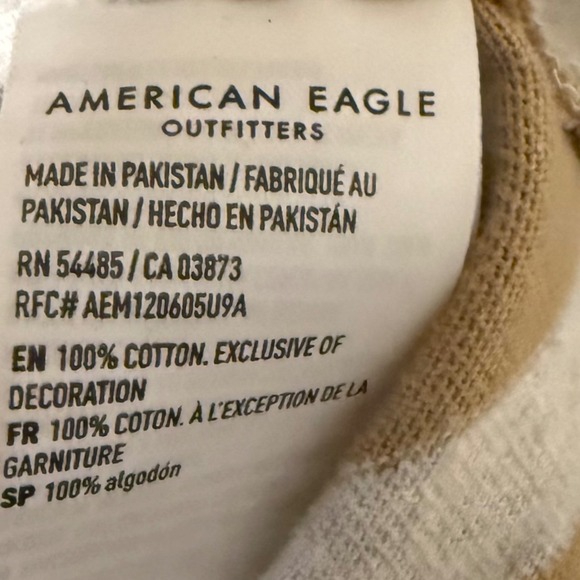 American Eagle Outfitters Mens Rugby Shirt Long Sleeve Stripe Classic Fit L - Picture 5 of 9